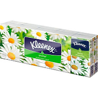 Носовые платочки кармашки Kleenex с ароматом ромашки 100 шт.