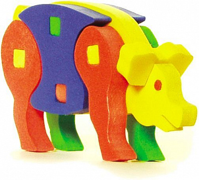 Конструктор м’який Бомик Свиня 314