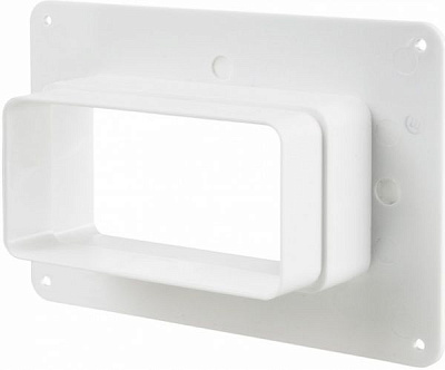 Фланец с настенной пластиной  ВЕНТС 120x60 750