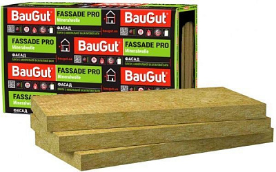 Базальтовая вата BauGut Фасад 115 100мм 1,2кв.м 