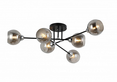 Люстра потолочная Blitz 6x60 Вт E27 хром/черный 8242-46 