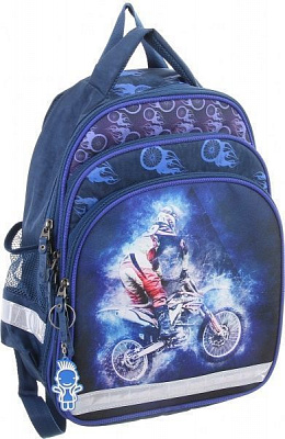 Рюкзак школьный Bagland Микки Мотокросс