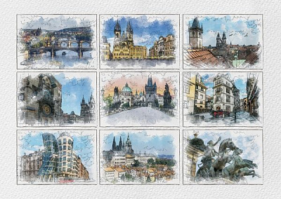 Скетчбук Прага А4 10 арк. 1В1522 Аркуш