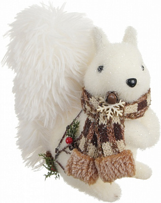 Декорация новогодняя Белка 8х19 см EPI-F90124-epic 