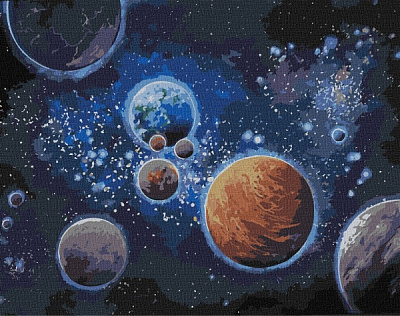 Картина по номерам Тайны миров 40х50 см 40x50 см Идейка 