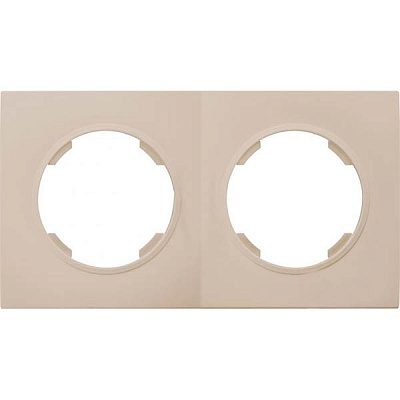 Рамка двомісна HausMark Bela універсальна кремовий SNG-FRP.RD20G2-CR