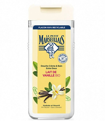Гель для душу Le Petit Marseillais БІО Ванільне молоко 650 мл