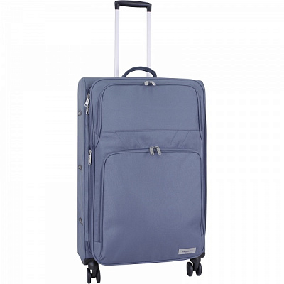 Чемодан Bagland L New 90 л серый 3799127 