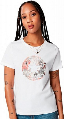 Футболка Converse FESTIVAL PRINT CHUCK PATCH INFILL 10022176-102 р. XS белый