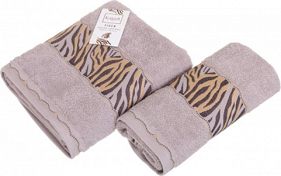 Набор полотенец Tiger 2 шт. серый Karna 