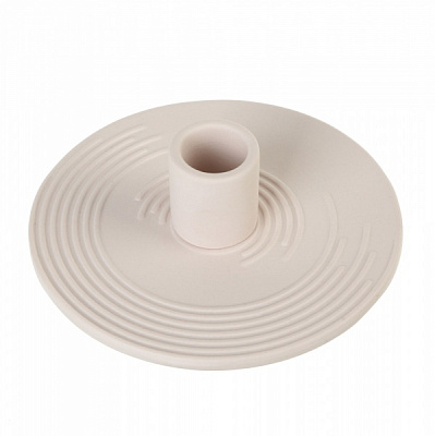 Подсвечник-тарелка керамический розовый №2 12.3х12.3х3.5 см