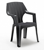 Стул пластиковый Bica Alta 88x61x58 см графит 