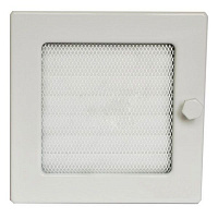Решітка камінна з жалюзі  4FIRE 17х17 біла