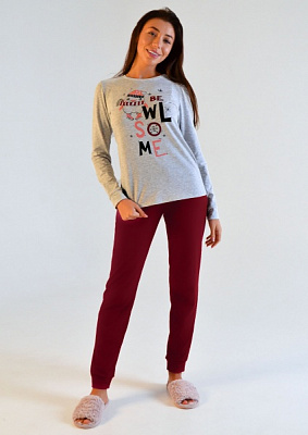 Пижама женская Roksana Ассорти №1298/16820 р. 48 бордовый