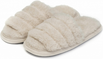 Тапки домашние Flokati Dunes р.36/37 бежевый 