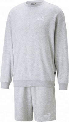 Спортивний костюм Puma RELAXED SWEAT SUIT LIGHT GRAY HEATHER 67330804 р.L сірий