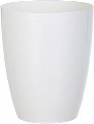 Кашпо пластиковое Алеана Орео круглый 5л белый (115022) 