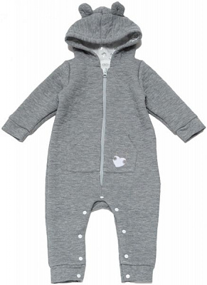 Комбинезон Фламинго для девочек р.80 темно-серый 055-804 