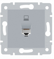 Механізм розетки комп’ютерна HausMark Stelo IP20 срібло 501-4388-139