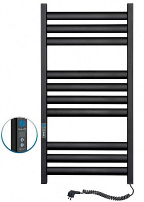 Рушникосушарка електрична NAVIN Ellipse 500х1000 Digital Л чорний муар 12-245152-5010