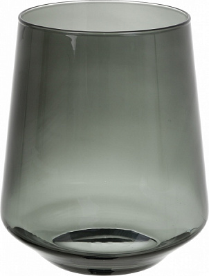 Ваза стеклянная Wrzesniak Glassworks Fin Grey 17-10546A 24,5 см серый 