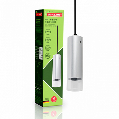 Подвес Eurolamp LumiTube 1x/GU10 серебряный LED-LP-1хGU10(silver)