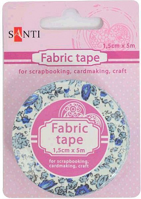 Самоклеющаяся текстильная лента Цветочная долина, 1.5см * 5м 