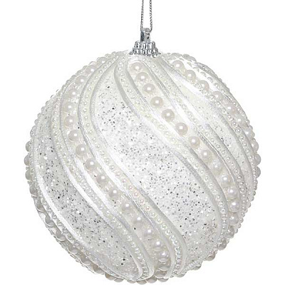 Шарик новогодний Свадебный SDA122160W 60 мм