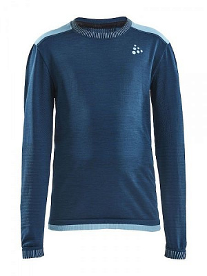 Футболка з довгим рукавом Craft FUSEKNIT COMFORT RN LS J 1906633-B349319 146/152 синій