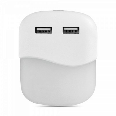 Ночник Feron FN1123 квадрат c сенсором 0,45 Вт белый FN1123 квадрат білий, з сенсор 