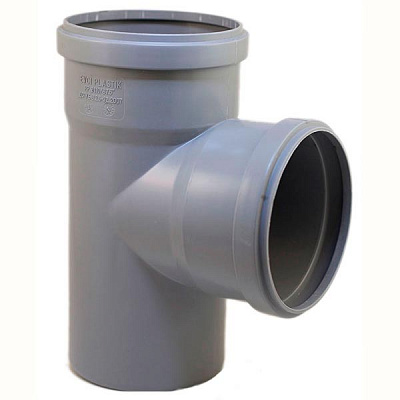 Трійник каналізаційний EVCI Plastik 110x110 мм 90°