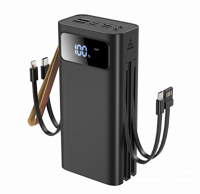 Внешний аккумулятор (Powerbank) Xo 30000 mAh black (PR142 30000mAh black) 