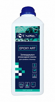 Затверджувач епоксидної смоли для заливки стільниць Epoxy Art UniSil глянець безбарвний 1,14кг