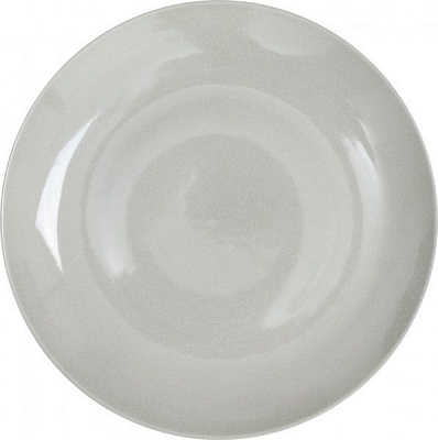Тарілка обідня Crackle 27 см platinum grey Farn
