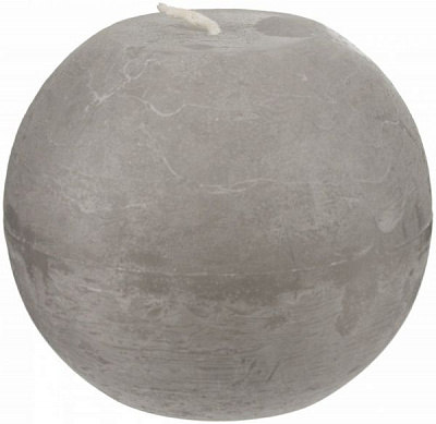Свічка Куля сіра 10 см Candy Light