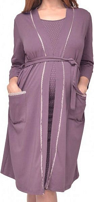 Халат для беременных Мамин Дом 56 Grace 25309 какао 