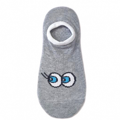 Следы унисекс Molly Глазки р.20–22 серый меланж 