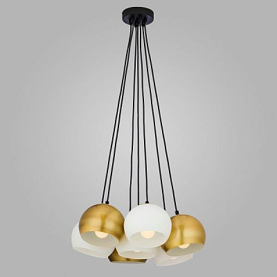 Подвес TK Lighting Castello 7x60 Вт E27 белый с золотистым 2782 