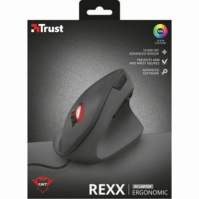 Мышь Trust GXT 144 Rexx Vertical gaming mouse black 