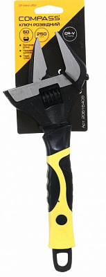 Ключ разводной 250 мм тонкие губки Compass CP-WAW-250