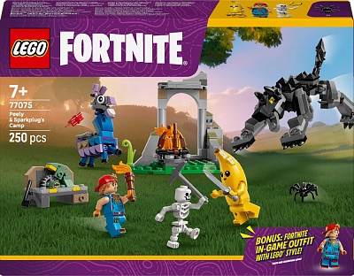Конструктор LEGO Fortnite Лагерь Peely и Sparkplug 77075