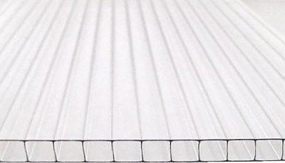 Поликарбонат сотовый Sototherm 1УФ ПК 8 мм 2000x1050 мм прозрачный