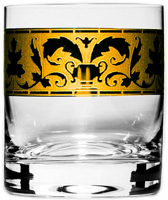 Набір склянок для віскі 280 мл. Rene золото 6 шт. Bohemia