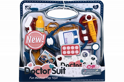 Ігровий набір Xin Le Tong Лікарський кейс 18 елементів синій 28x26 см MC231212