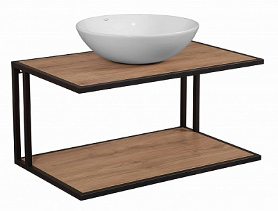 Тумба Aqua Rodos Loft-Dallas 100 см з умивальником Zero 46 см (консольна)