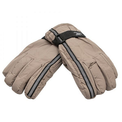Варежки лыжные детские 23 см бежевый 517021 