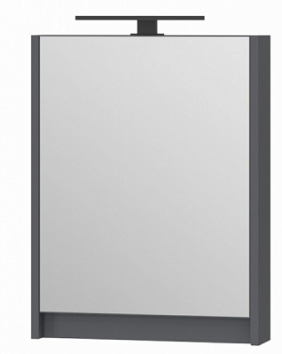 Зеркальный шкаф ЮВЕНТА Leo Leo-50 антрацит 