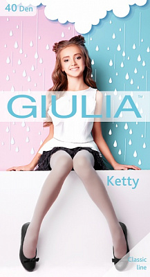 Колготки для девочек Giulia 40 KETTY р.104-110 черный 