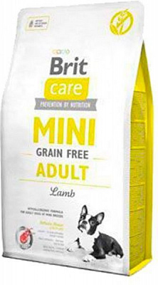 Корм Brit Care Mini Grain Free Adult для собак дрібних порід з ягнятиною, 2кг, 170770