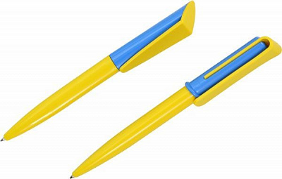 Набір ручок кулькових Uson «Я люблю Україну» 2 шт. сині